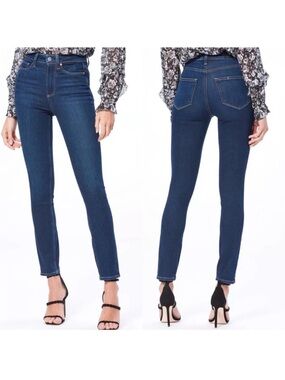 PAIGE Margot Super High Rise Skinny Jeans Claudia Dark Wash Size 23